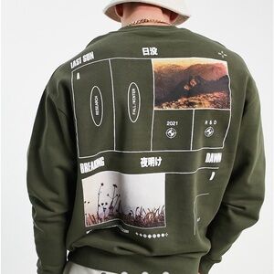 ASOS Fall/Winter 2021 Oversized sweatshirt Last Sun/Breaking Dawn size L